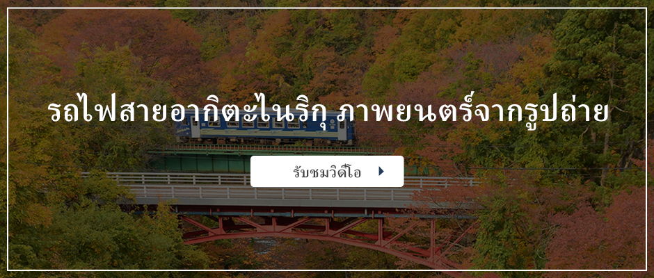 รถไฟสายอากิตะไนริกุเมื่อรับชมผ่านวิดีโอ